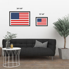 Ezposterprints - Brand New USA Flag Poster ambiance display photo sample