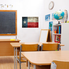 Ezposterprints - Texas Style Lonely Star USA Flag Poster - 24x16 ambiance display photo sample