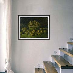 Ezposterprints - Basket Of Potatoes | Van Gogh Art Reproduction - 24x18 ambiance display photo sample