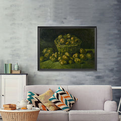 Ezposterprints - Basket Of Potatoes | Van Gogh Art Reproduction - 48x36 ambiance display photo sample