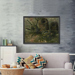 Ezposterprints - Birds Nests | Van Gogh Art Reproduction - 48x36 ambiance display photo sample