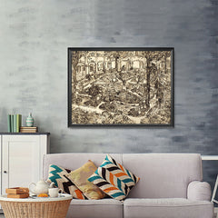 Ezposterprints - Garden Of The Hospital | Van Gogh Art Reproduction - 48x36 ambiance display photo sample