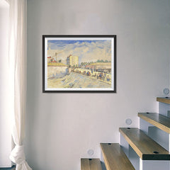 Ezposterprints - Gate In The Paris Ramparts | Van Gogh Art Reproduction - 24x18 ambiance display photo sample