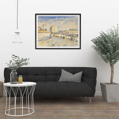 Ezposterprints - Gate In The Paris Ramparts | Van Gogh Art Reproduction - 32x24 ambiance display photo sample