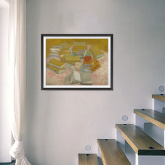 Ezposterprints - Piles Of French Novels | Van Gogh Art Reproduction - 24x18 ambiance display photo sample