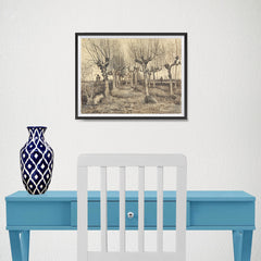 Ezposterprints - Pollard Birches | Van Gogh Art Reproduction - 16x12 ambiance display photo sample