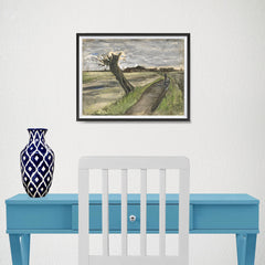 Ezposterprints - Pollard Willow | Van Gogh Art Reproduction - 16x12 ambiance display photo sample