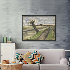 Ezposterprints - Pollard Willow | Van Gogh Art Reproduction - 48x36 ambiance display photo sample