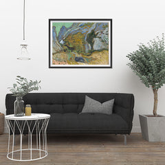 Ezposterprints - Ravine With A Small Stream | Van Gogh Art Reproduction - 32x24 ambiance display photo sample