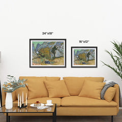 Ezposterprints - Ravine With A Small Stream | Van Gogh Art Reproduction ambiance display photo sample