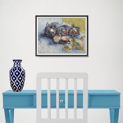 Ezposterprints - Red Cabbages And Onions | Van Gogh Art Reproduction - 16x12 ambiance display photo sample