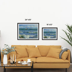 Ezposterprints - Seascape Near Les Saintes | Van Gogh Art Reproduction ambiance display photo sample