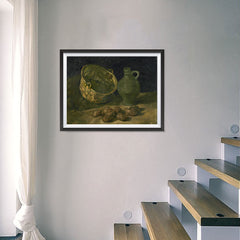 Ezposterprints - Still Life With Brass Cauldron And Jug | Van Gogh Art Reproduction - 24x18 ambiance display photo sample