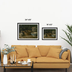 Ezposterprints - Still Life With Earthenware And Bottles | Van Gogh Art Reproduction ambiance display photo sample