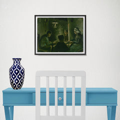 Ezposterprints - Study For The Potato Eaters | Van Gogh Art Reproduction - 16x12 ambiance display photo sample