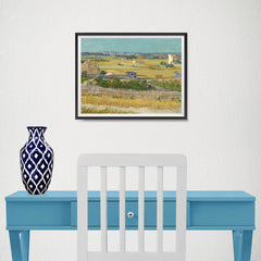 Ezposterprints - The Harvest | Van Gogh Art Reproduction - 16x12 ambiance display photo sample