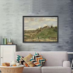 Ezposterprints - The Hill Of Montmartre With Stone Quarry 2 | Van Gogh Art Reproduction - 48x36 ambiance display photo sample