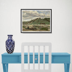 Ezposterprints - The Hill Of Montmartre With Stone Quarry | Van Gogh Art Reproduction - 16x12 ambiance display photo sample