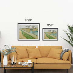 Ezposterprints - The Langlois Bridge | Van Gogh Art Reproduction ambiance display photo sample