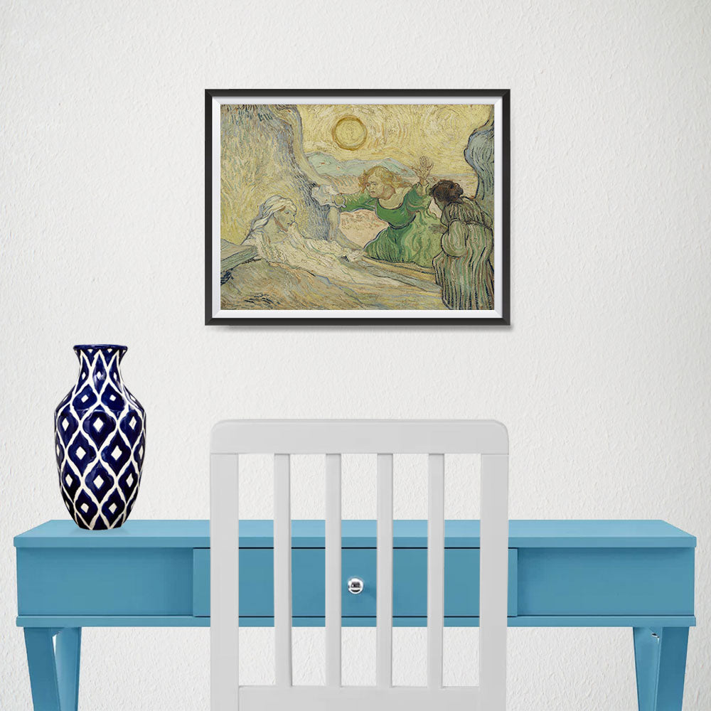 Ezposterprints - The Raising Of Lazarus | Van Gogh Art Reproduction - 16x12 ambiance display photo sample