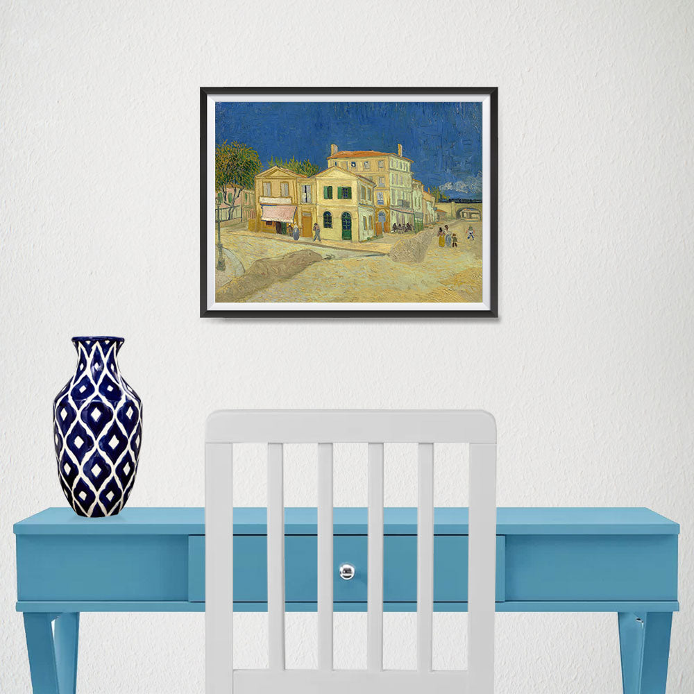 Ezposterprints - The Yellow House | Van Gogh Art Reproduction - 16x12 ambiance display photo sample