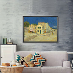Ezposterprints - The Yellow House | Van Gogh Art Reproduction - 48x36 ambiance display photo sample
