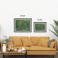 Ezposterprints - Trees And Undergrowth | Van Gogh Art Reproduction ambiance display photo sample