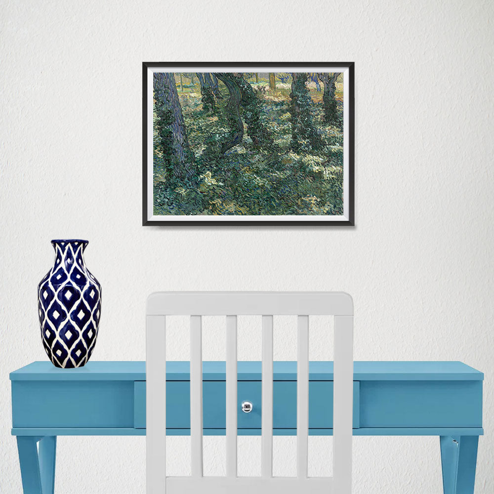 Ezposterprints - Undergrowth | Van Gogh Art Reproduction - 16x12 ambiance display photo sample