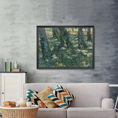 Ezposterprints - Undergrowth | Van Gogh Art Reproduction - 48x36 ambiance display photo sample