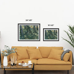 Ezposterprints - Undergrowth | Van Gogh Art Reproduction ambiance display photo sample