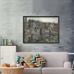 Ezposterprints - View From Vincents Studio | Van Gogh Art Reproduction - 48x36 ambiance display photo sample