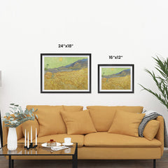 Ezposterprints - Wheatfield With A Reaper | Van Gogh Art Reproduction ambiance display photo sample