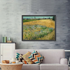 Ezposterprints - Wheatfield | Van Gogh Art Reproduction - 48x36 ambiance display photo sample