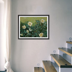 Ezposterprints - Wild Roses | Van Gogh Art Reproduction - 24x18 ambiance display photo sample