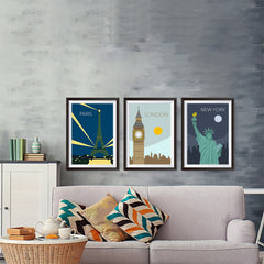 Ezposterprints - World Cities Retro Posters sample 3-posters design