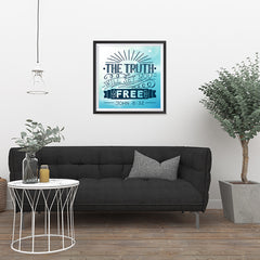 Ezposterprints - The Truth Will Set You Free - 24x24 ambiance display photo sample