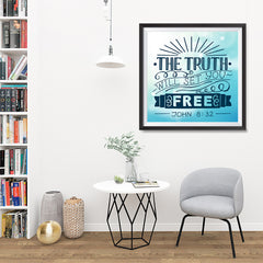 Ezposterprints - The Truth Will Set You Free - 32x32 ambiance display photo sample