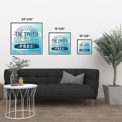 Ezposterprints - The Truth Will Set You Free ambiance display photo sample