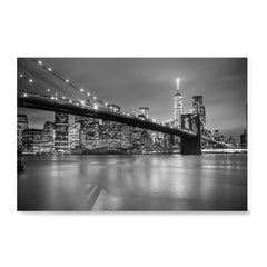 Ezposterprints - Brooklyn Bridge in Black and White