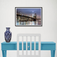 Ezposterprints - Brooklyn Bridge - 18x12 ambiance display photo sample