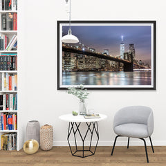 Ezposterprints - Brooklyn Bridge - 48x32 ambiance display photo sample