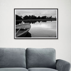Ezposterprints - Boat In A Pond - 24x16 ambiance display photo sample