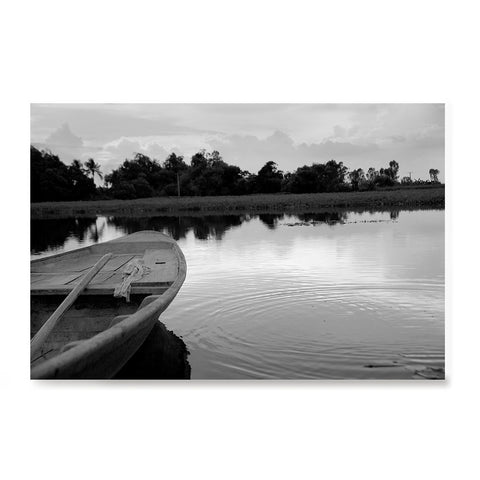 Ezposterprints - Boat In A Pond