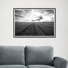 Ezposterprints - Crops And Windmills - 24x16 ambiance display photo sample
