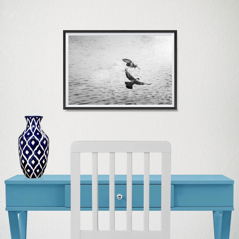 Ezposterprints - Pigeons Flying - 18x12 ambiance display photo sample