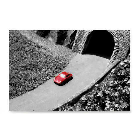 Ezposterprints - Red Miniature Car