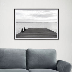 Ezposterprints - Wooden Bridge - 24x16 ambiance display photo sample