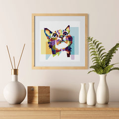 Ezposterprints - The Cat Hope - Cubism - 12x12 ambiance display photo sample