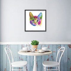 Ezposterprints - The Cat Poster - Cubism - 16x16 ambiance display photo sample