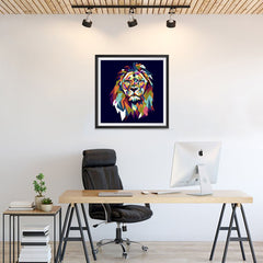 Ezposterprints - The Lion - Cubism - 24x24 ambiance display photo sample